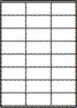 Papieretiketten  70,0 x 36,0 mm, 100 Blatt