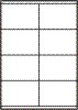 PET-Etiketten, klar transparent  105,0 x 70,0 mm, 30 Blatt