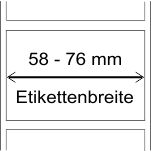 58 - 76 mm Breite