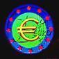 Hologrammetiketten Euromünze