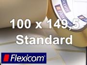 Flexicom Rollenetiketten, Format 100 x 149,5 mm, Papier, weiß, ablösbar