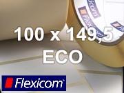 Flexicom Rollenetiketten, Format 100 x 149,5 mm, Papier Thermo Eco
