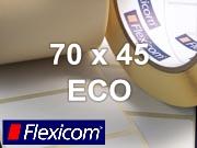 Flexicom Rollenetiketten, Format 70 x 45 mm, Papier Thermo Eco