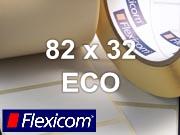 Flexicom Rollenetiketten, Format 82 x 32 mm, Papier Thermo Eco
