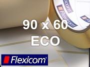 Flexicom Rollenetiketten, Format 90 x 60 mm, Papier Thermo Eco
