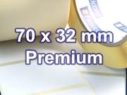 Zebra Rollenetiketten, Format 70 x 32 mm, Z-Select 2000T