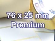 Zebra Rollenetiketten, Format 76 x 25 mm, Z-Select 2000T
