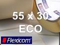 Flexicom Rollenetiketten, Format 55 x 30 mm, Papier Thermo Eco