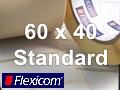 Flexicom Rollenetiketten, Format 60 x 40 mm, Papier, weiß