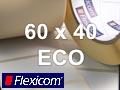 Flexicom Rollenetiketten, Format 60 x 40 mm, Papier Thermo Eco