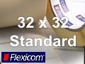 Flexicom Rollenetiketten, Format 32 x 32 mm, Papier, weiß