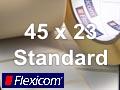 Flexicom Rollenetiketten, Format 45 x 23 mm, Papier, weiß, ablösbar