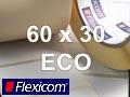 Flexicom Rollenetiketten, Format 60 x 30 mm, Papier Thermo Eco