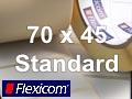 Flexicom Rollenetiketten, Format 70 x 45 mm, Papier, weiß