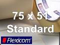 Flexicom Rollenetiketten, Format 75 x 51 mm, Papier, weiß, ablösbar