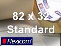 Flexicom Rollenetiketten, Format 82 x 32 mm, Papier, weiß, ablösbar