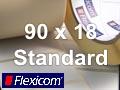 Flexicom Rollenetiketten, Format 90 x 18 mm, Papier, weiß, ablösbar