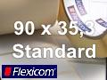 Flexicom Rollenetiketten, Format 90 x 35,3 mm, Papier, weiß