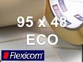 Flexicom Rollenetiketten, Format 95 x 48 mm, Papier Thermo Eco