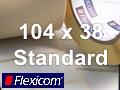Flexicom Rollenetiketten, Format 104 x 38 mm, Papier, weiß, ablösbar