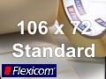 Flexicom Rollenetiketten, Format 106 x 72 mm, Papier, weiß