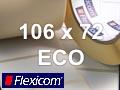 Flexicom Rollenetiketten, Format 106 x 72 mm, Papier Thermo Eco