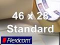 Flexicom Rollenetiketten, Format 46 x 28 mm, Papier, weiß
