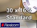 Flexicom Rollenetiketten, Format 30 x 16,5 mm, PET weiß